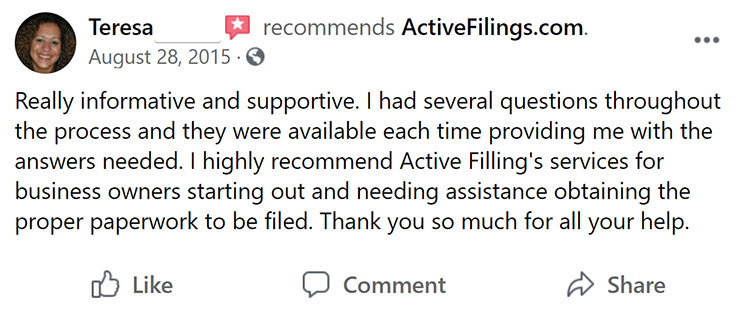 Active Filings Facebook Review 2