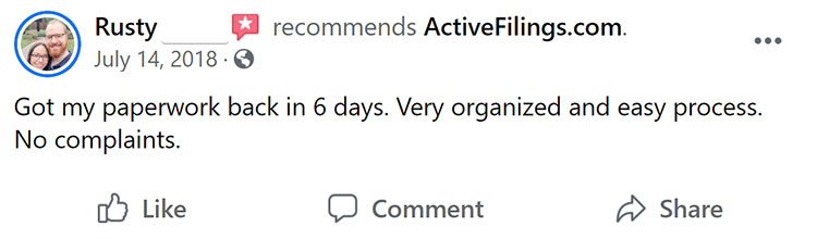 Active Filings Facebook Review Three