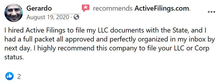 Active Filings Facebook Review
