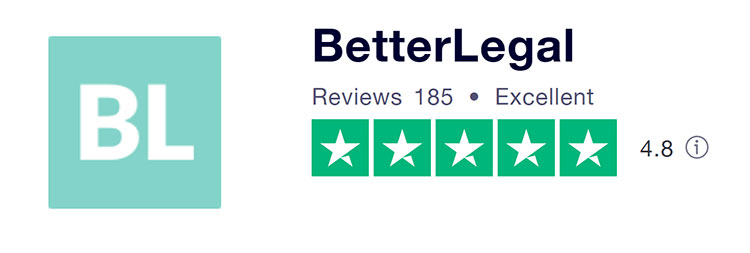 BetterLegal Trustpilot Rating