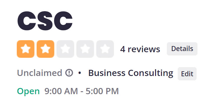 Incorporate.com Yelp Reviews