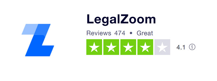 LegalZoom Trustpilot Rating