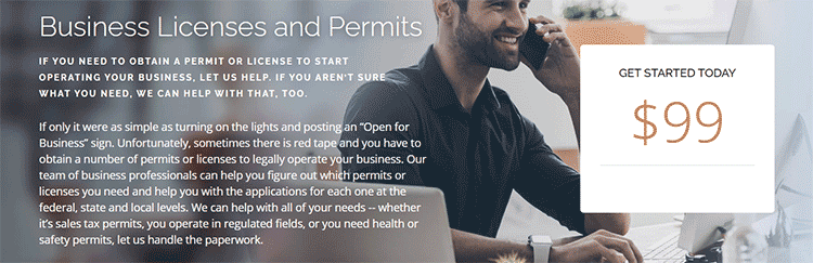 Swyft Filings Business License offer
