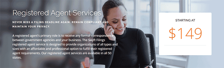 Swyft Filings Registered Agent offer